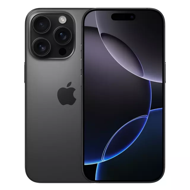 أبل آيفون 16 برو ماكس - نسخة الشرق الأوسط عربي انجليزي - شريحة نانو سيم + شريحة eSIM - تيتانيوم اسود - 256 GB - نسخة الشرق الاوسط